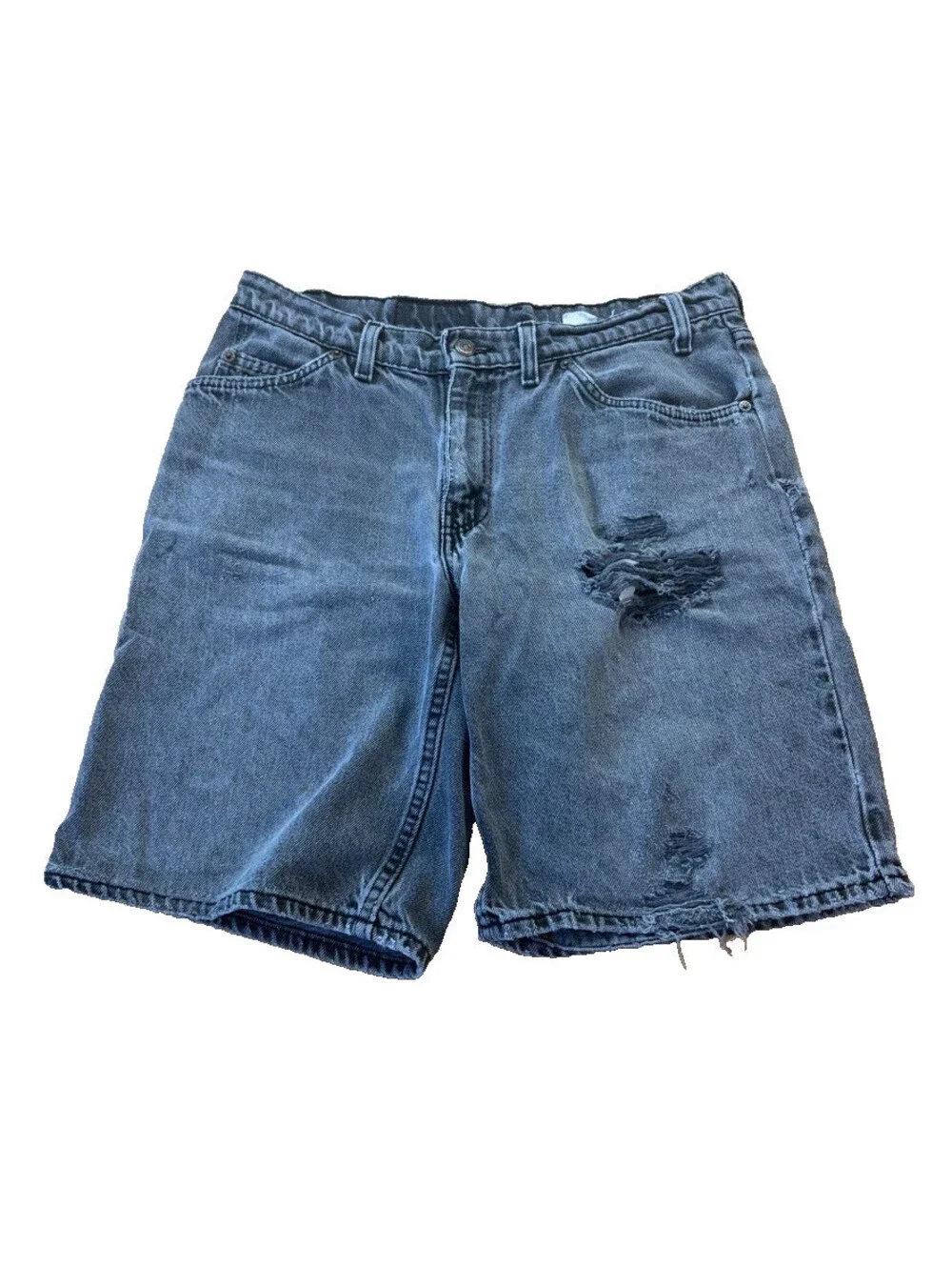 VTG Levis 562 Black Denim Shorts 32
